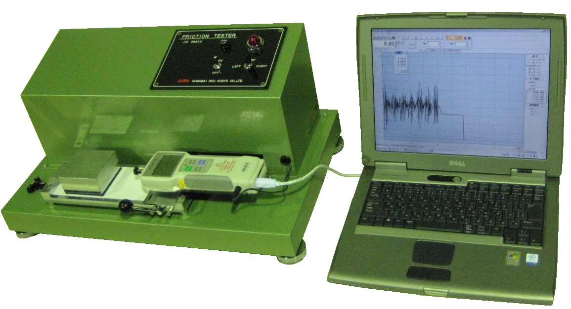 Coefficient of friction tester for cards